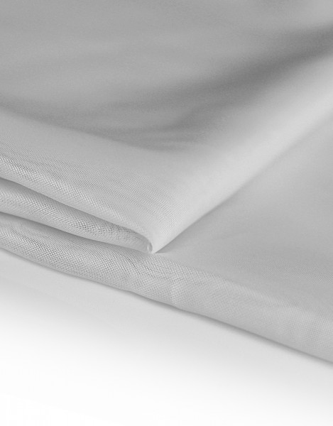 Voile Dekostoff grau 310cm breit | Trevira CS | 100% Polyester 45g/m² B1